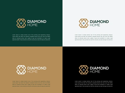 DIAMOND HOME LOGO DESIGN IDEA branding design diamond forsale graphic design homelogo logo logoawesome logofamous logoforsale logoinspirations luxury luxurylogo realestate tranding ui ux vector