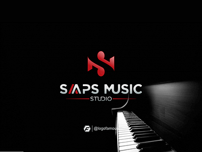Saaps Music Studio Logo Design Idea app branding design icon illustration logo logofamous monogram music note piono record studio tone typografy typography ui ux vector