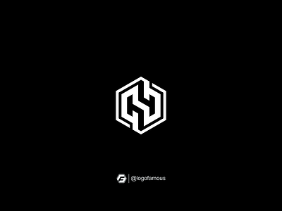 N polygon logo Design Idea