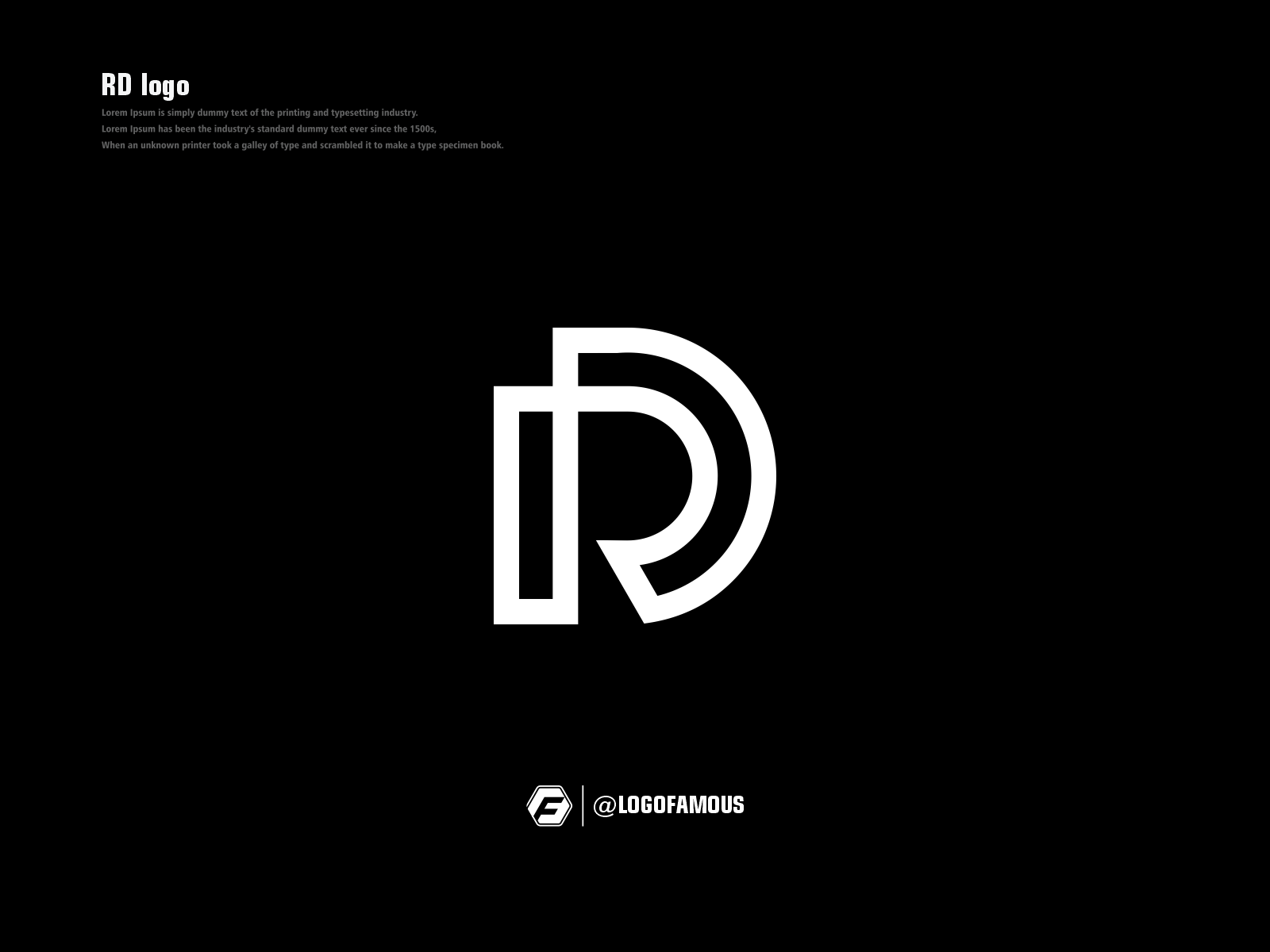 Rd R D Letter Logo Vector & Photo (Free Trial) | Bigstock