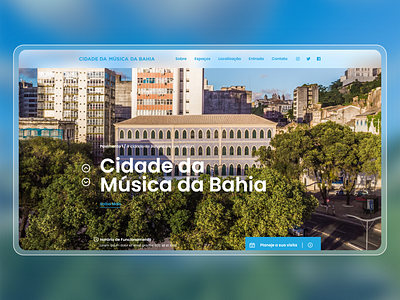 Cidade da Música | City Of Music | Landing Page bahia brazil cidade da música cidadedamusica city of music colorful design music salvador site ui ux web web design webdesign