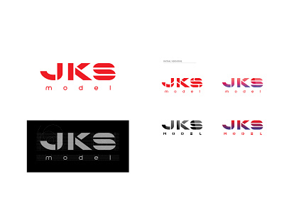Jks Dribbble airplane logo design motor rc servo stencil typographic