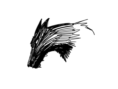 wolf illustration sketch wolf