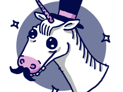 mustache-unicorn illustration mustache unicorn