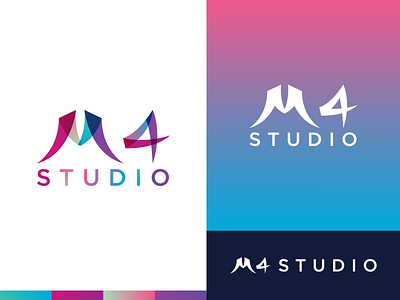 M4 Studio Logo Design