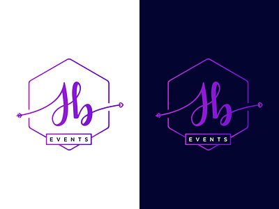 JB Events - Logo Design brand brand identity branding brands design gradient graphic design icons illustration logo logo design logos mark uiux vector