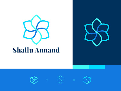 Shallu Annand - Logo Design brand design brand identity branding design elegant flower icons identity illustration logo logo design therapist ui vector wellness