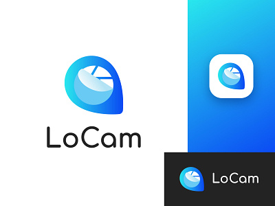 LoCam - Logo Design & App Icon app brand identity branding design iconic icons illustration logo photography typography ui vector