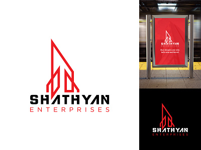 Shathyan Enterprises - Logo Design brand identity branding construction design icon icons illustration logo logo design mockup structure ui vector