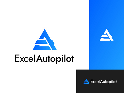 Excel Autopilot - Logo Design brand identity branding design graphic design icon icons illustration lettermark logo logo design ui web