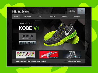 Nike Ecommerce Web UI ecommerce nike shoes store ui uiconcept uiux ux web webpage website webui