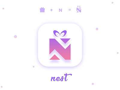 Nest Gifting App Icon appicon ecommerce gifticon gifting giftingapp icon icondesign icons iosapp logo nest nlogo