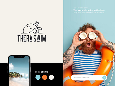 TheraSwim Logo Design