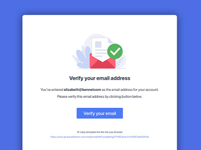 Verify Email Address email envelope form graphic design illustration login modal motion register shapes signup ui ui design uiux verify email