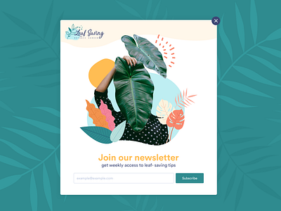 Sharpen design challenge- Garden newsletter signup modal