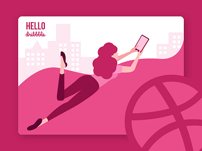 Hello Dribbble! art design flat design illustration web design