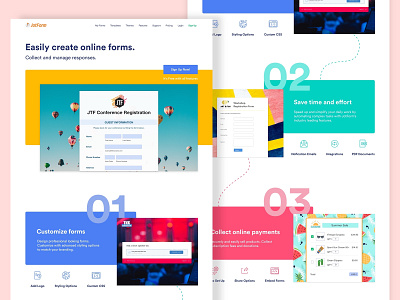 Landing Design analysis branding data design form graphic design illustration jotform landing logo online form typography ui ui design uiux ux website website design
