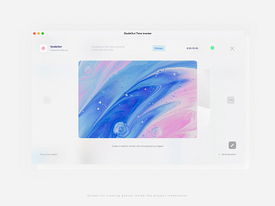MacOS App app blue branding clean design macos mark mobile typography ui web