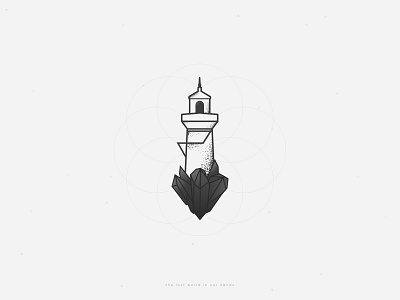 Tattoo art art branding clean design illustration lighthouse tattoo art