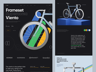 Custom Bikes Store Website by W adys aw for Zajno on Dribbble