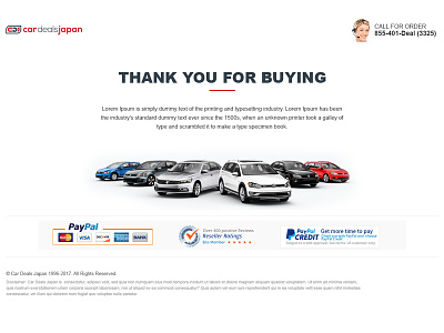 Thank You Page ecommerce graphic design landing page web design website