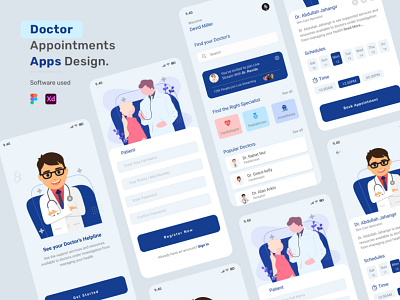 Doctor's appointment best apps UI design