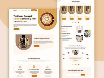 Coffee Shop Landing Page