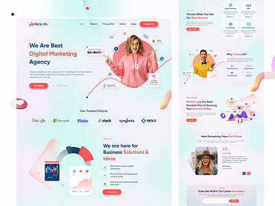 Digital Marketing Agency Landing Page ui web design