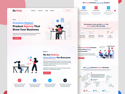 Digital Agency Landing Page. website