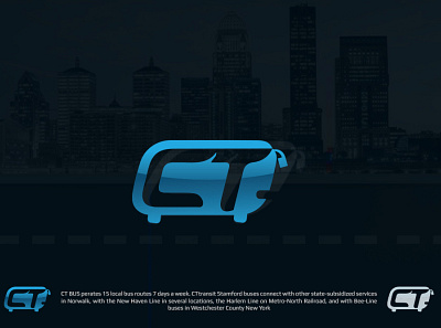 CT Bus Logo Design brand branding ct ct bus ct logo graphicdesign logo