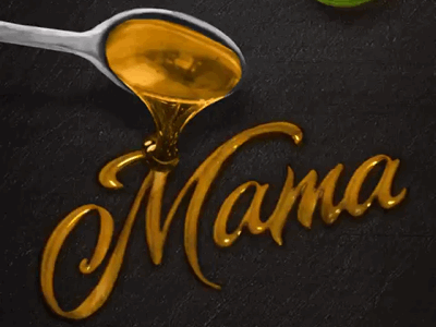 Lettering Goodness. Mama animation foodtype handlettering handmadeletters honey lettering