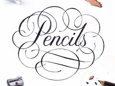 Pencils flourish goodtype handlettering lettering pencil pepperpencil sketch swash typography