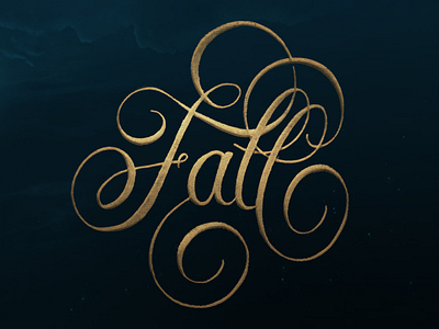 ~Fall~ Calligraphy Lettering. calligraphy fall flourishes golden letters goodtype goodtypetuesday handmade letters homwork lettering night pencil lettering swash