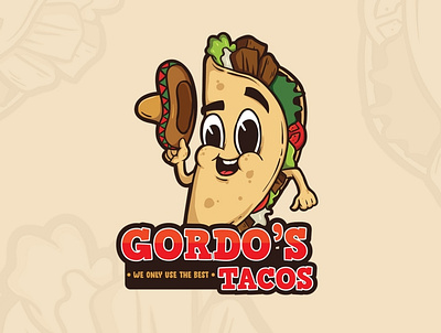 Tacos branding concept fast food food illustration logo logo design mascot mascot logo mexican tacos vector