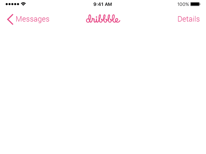 Dribbble Is That You?! dribbble imessage invitation ui welcome