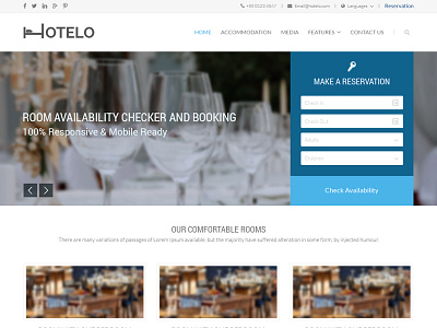 Hotel Online Booking Template