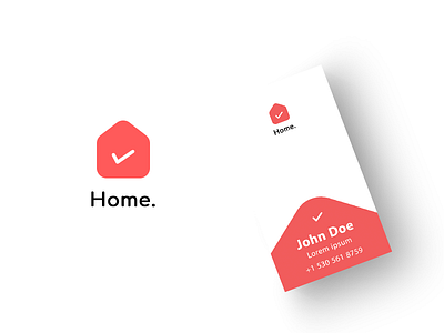 Home Icon branding business card home icon logo