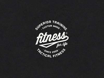 Fitness fitness gym logo old vintage
