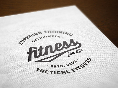Logo, printed fitness gym logo old vintage