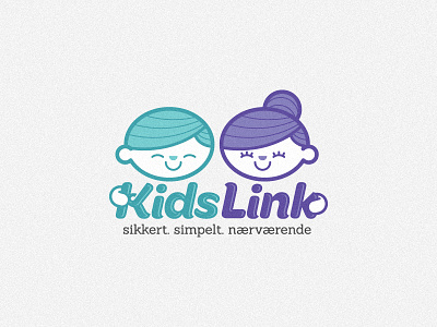 KidsLink color identity kids logo purple
