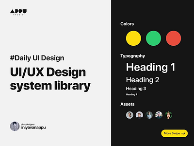 UI UX Design system library 01/05