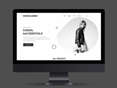 fashion web landingpage design webdesign
