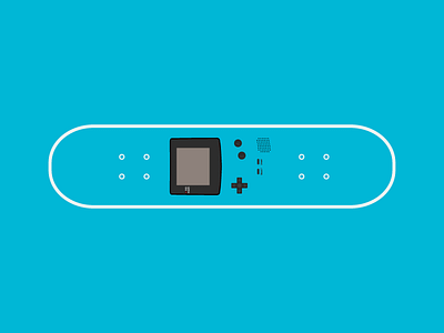 Gameboy/Blue clean gameboy nitendo simple skateboard vector