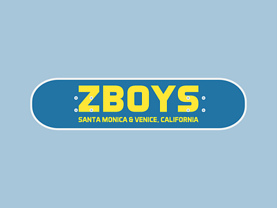 ZBoys Skateboard Design badge clean icon red skateboard sun surf vector zboys