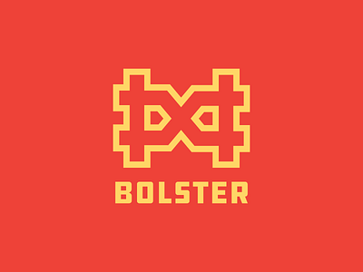 Bolster Logo - Alternate layout brand branding industrial lines logo thick