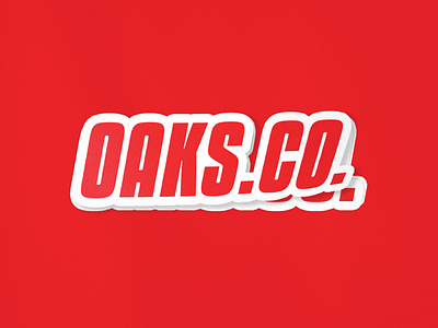 OAKS Sticker branding concepts logo skateboard sticker