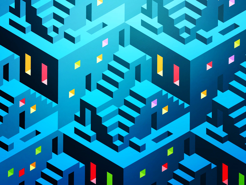Stairs and windows by Stereometric on Dribbble