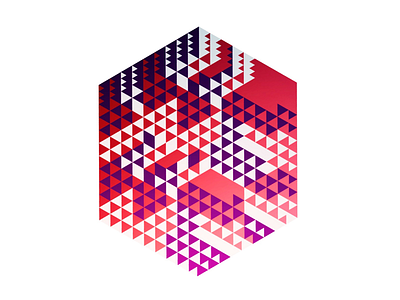 Patterned Hexagon Extrusion geometric hexagon illustration pattern