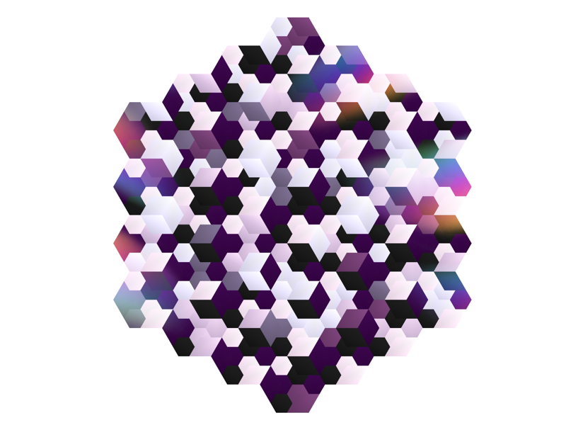 Slightly random pattern abstract illustration graphic hexagon geometric