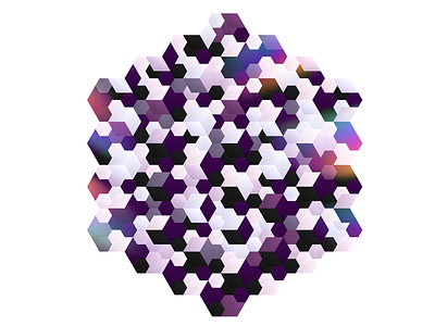 Slightly random pattern abstract geometric graphic hexagon illustration